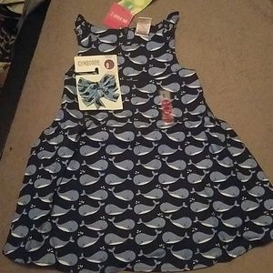 12-18 Months Whale Dress and Hairbow
